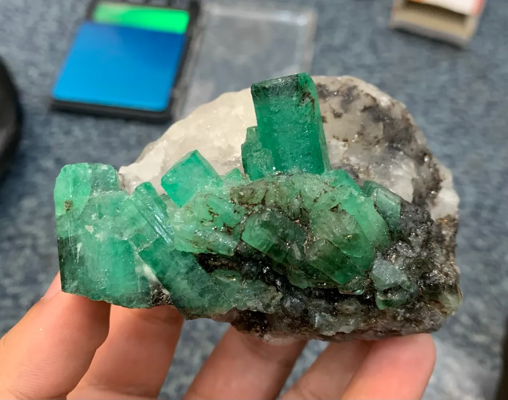 Collection Grade Rare Vivid Emerald Specimen from Pakistan image
