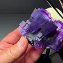Collection  worthy…Fluorite WITH Chalcopyrite, Calcite - image 4