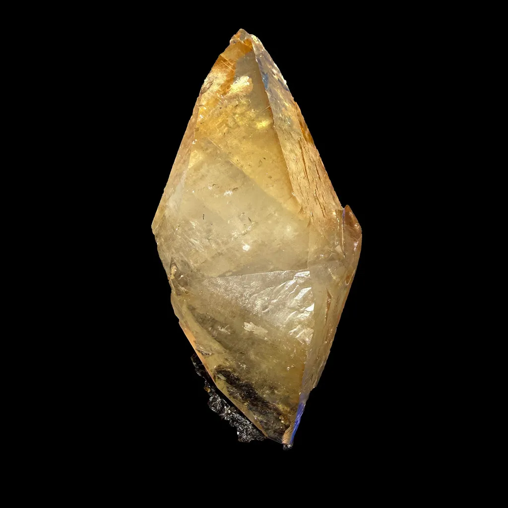 Collector Grade Calcite Elwood Mine USA | Natural Golden Calcite Specimen | Investment Mineral Display Piece | image