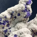 Collector‑Grade Tanzanite‑Blue Fluorite, Intense Magenta Fluorescent, Exhausted Deposit, Yongchun Fujian, China - image 4