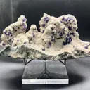 Collector‑Grade Tanzanite‑Blue Fluorite, Intense Magenta Fluorescent, Exhausted Deposit, Yongchun Fujian, China - image 2