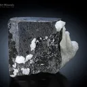 Columbite-(Mn) Crystal on Albite from Kunar Afghanistan - image 2