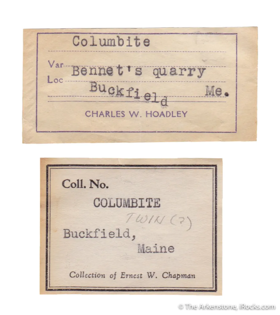 Columbite (twinned) circa 1800s - image 5