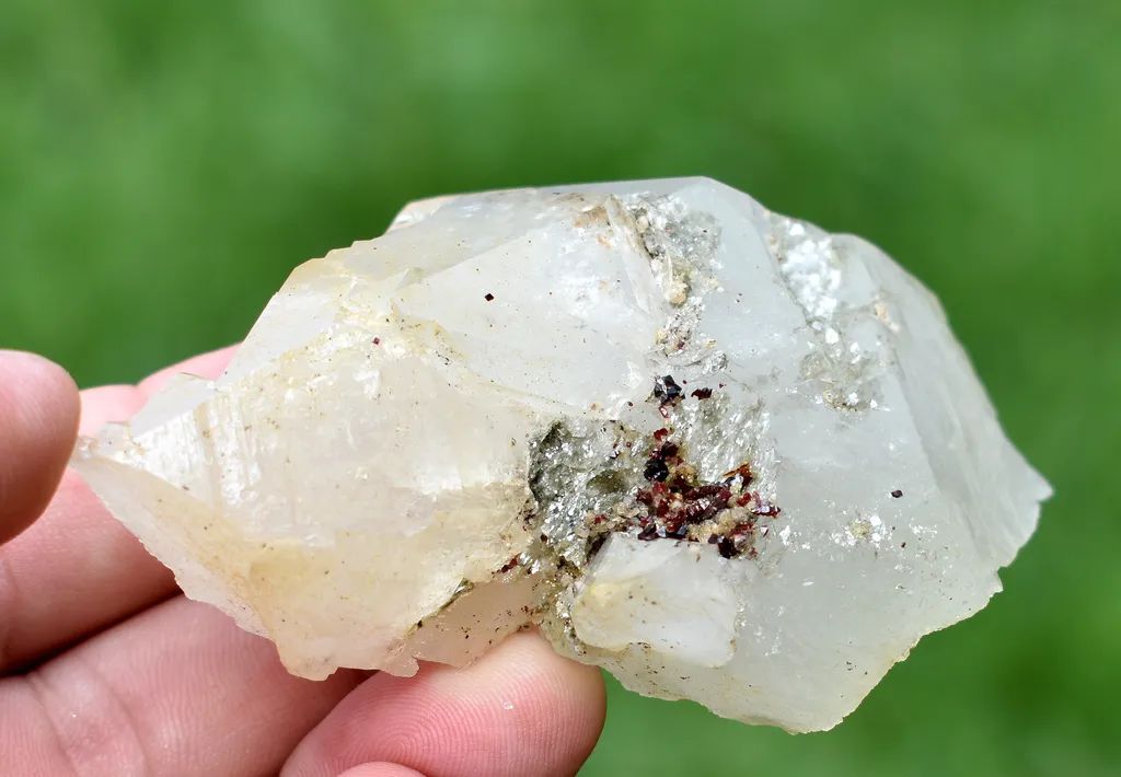 Combo of Extreme Rare Red Anatase and Mica On Quartz Crystal From Skardu Pakistan - image 7