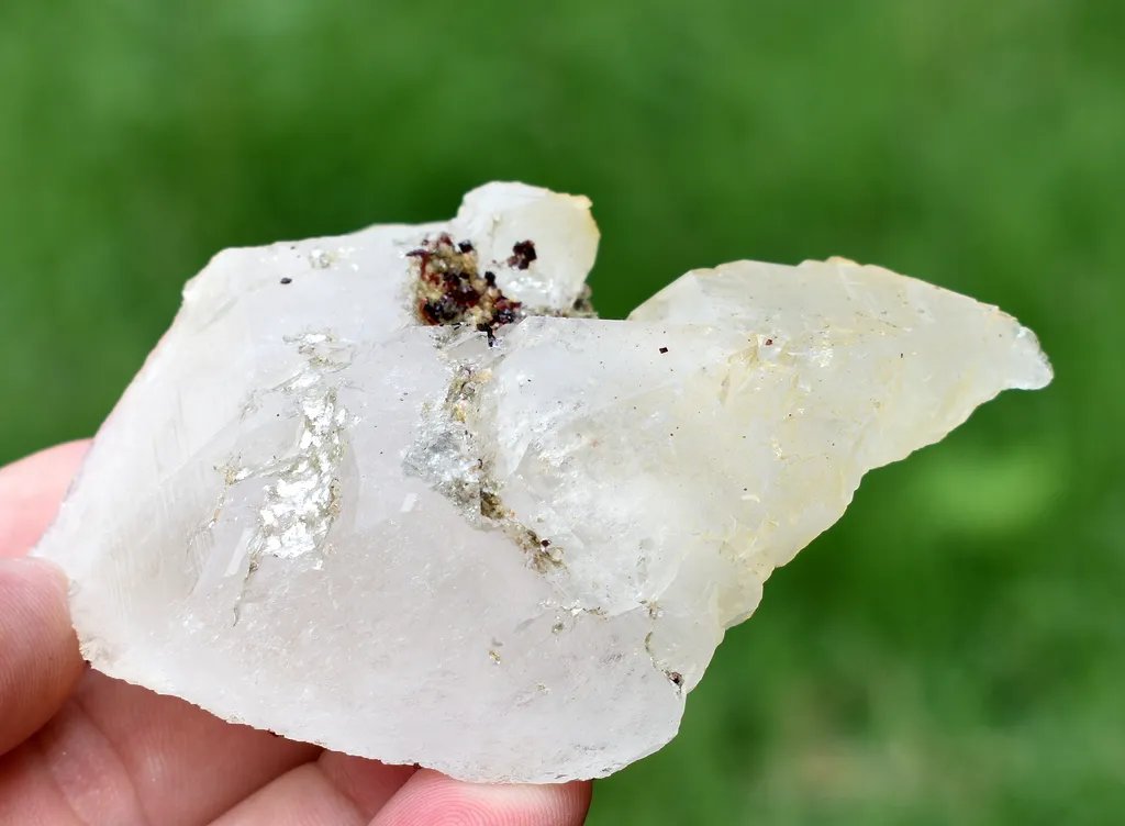 Combo of Extreme Rare Red Anatase and Mica On Quartz Crystal From Skardu Pakistan - image 9