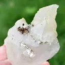 Combo of Extreme Rare Red Anatase and Mica On Quartz Crystal From Skardu Pakistan - image 1