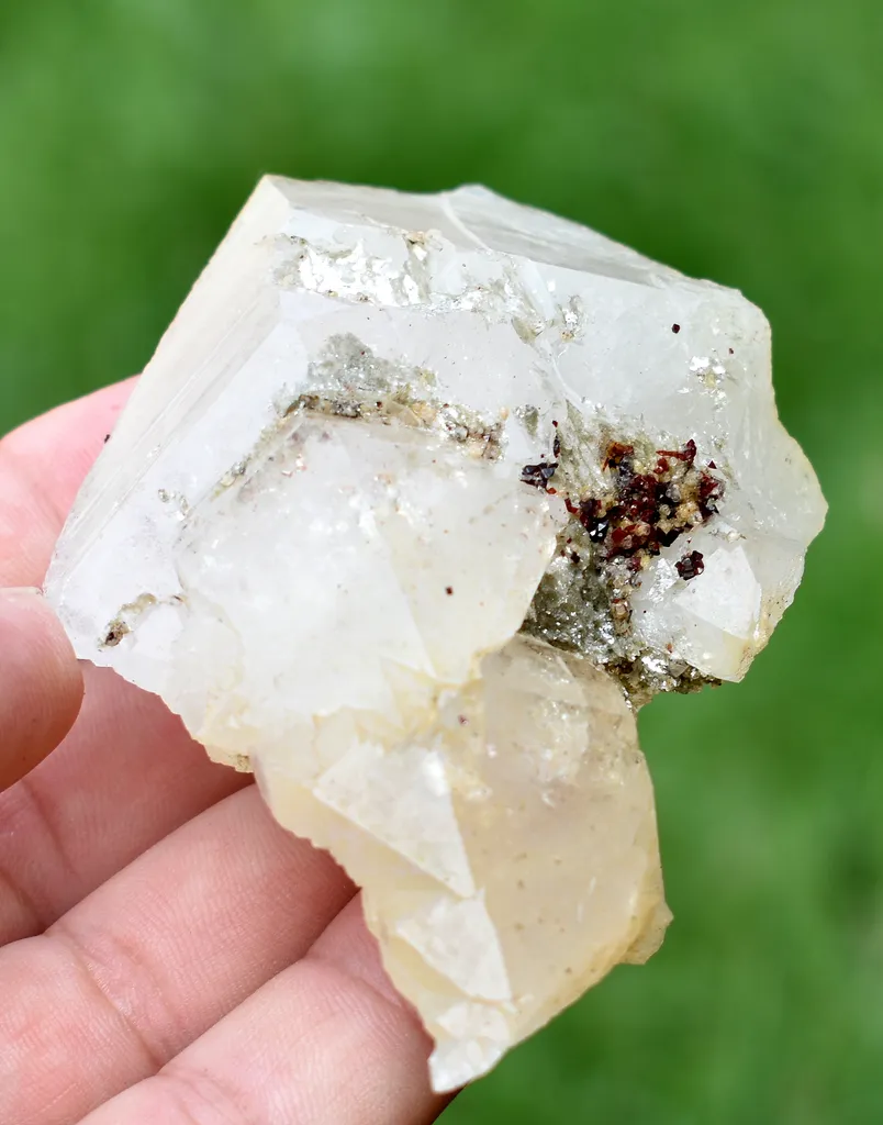 Combo of Extreme Rare Red Anatase and Mica On Quartz Crystal From Skardu Pakistan - image 10
