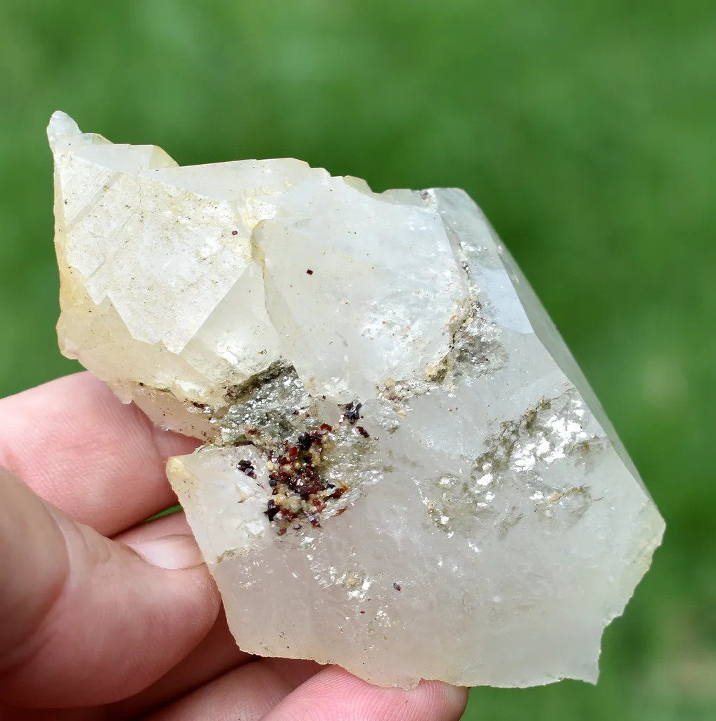 Combo of Extreme Rare Red Anatase and Mica On Quartz Crystal From Skardu Pakistan - image 6