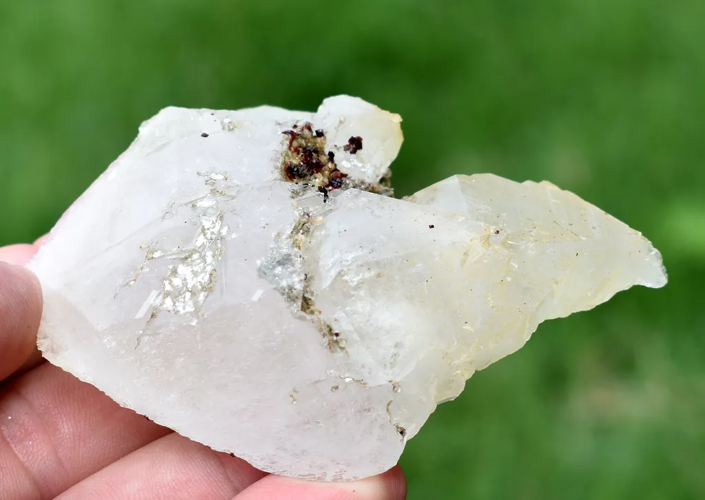 Combo of Extreme Rare Red Anatase and Mica On Quartz Crystal From Skardu Pakistan - image 5