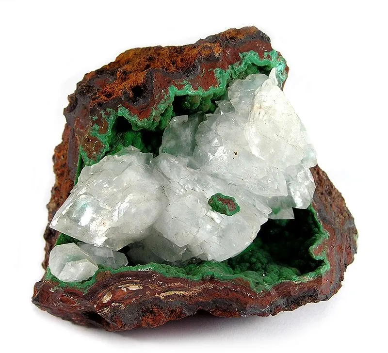Conichalcite, Calcite image