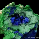 Conichalcite ps. Azurite with Azurite - image 3