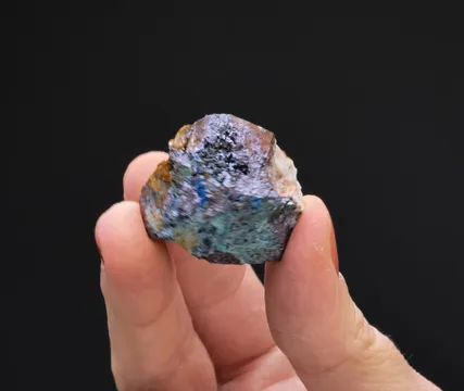 Connellite with Cuprite and Malachite