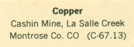 Copper from Cashin Mine, Colorado, USA - image 4