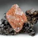 Copper-in-Calcite crystal on Copper - image 1