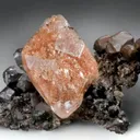 Copper-in-Calcite crystal on Copper - image 3