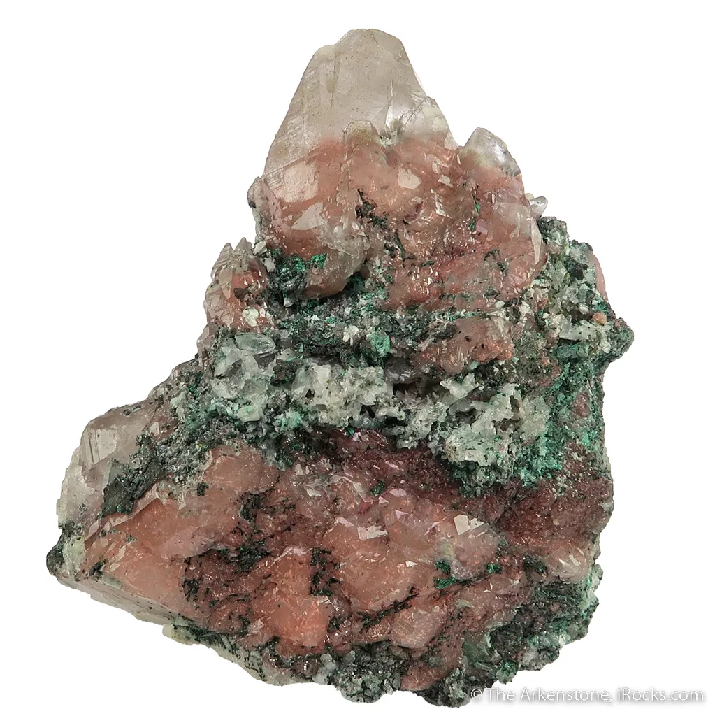Copper in Calcite with Malachite - image 2