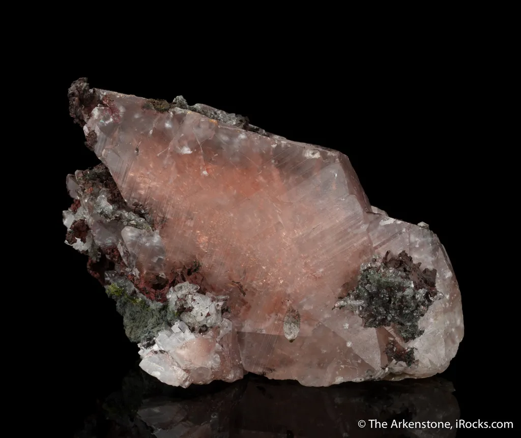 Copper on and included in Calcite image