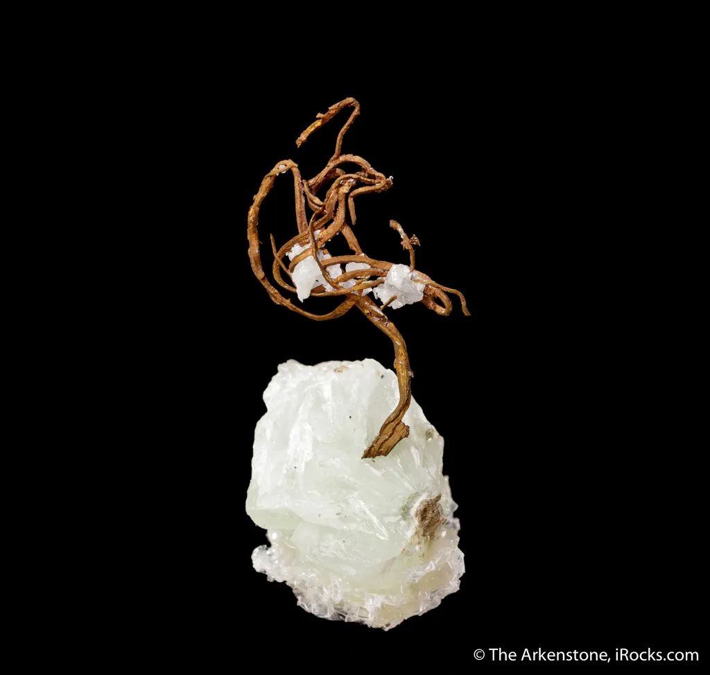 Copper on Prehnite image