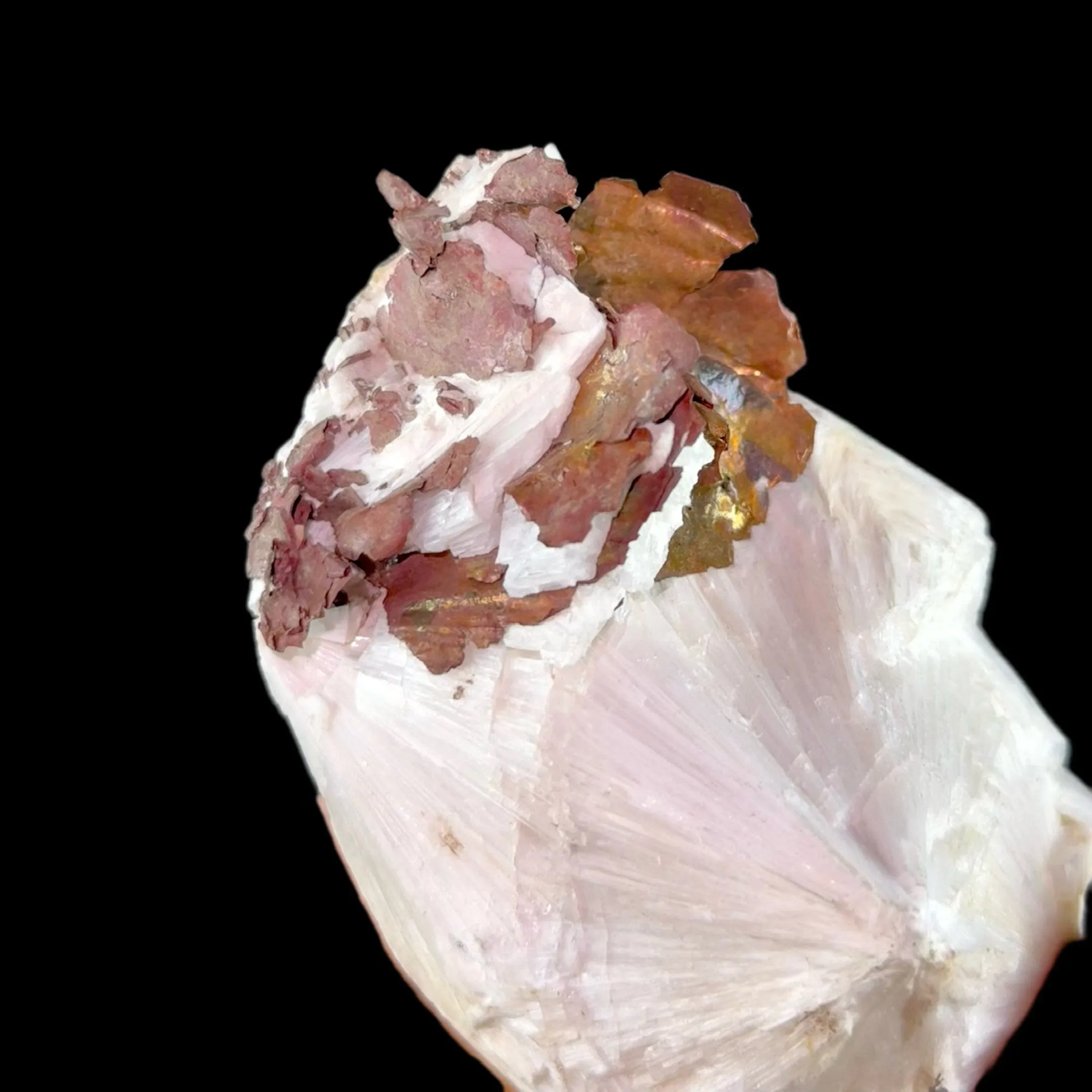 Copper on Scolecite | High Quality Mineral | Indian Minerals | Superb Minerals | Fine Mineral | Collectors Piece - image 2