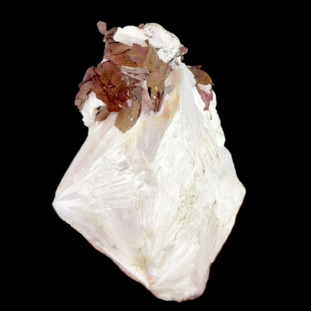 Copper on Scolecite | High Quality Mineral | Indian Minerals | Superb Minerals | Fine Mineral | Collectors Piece image