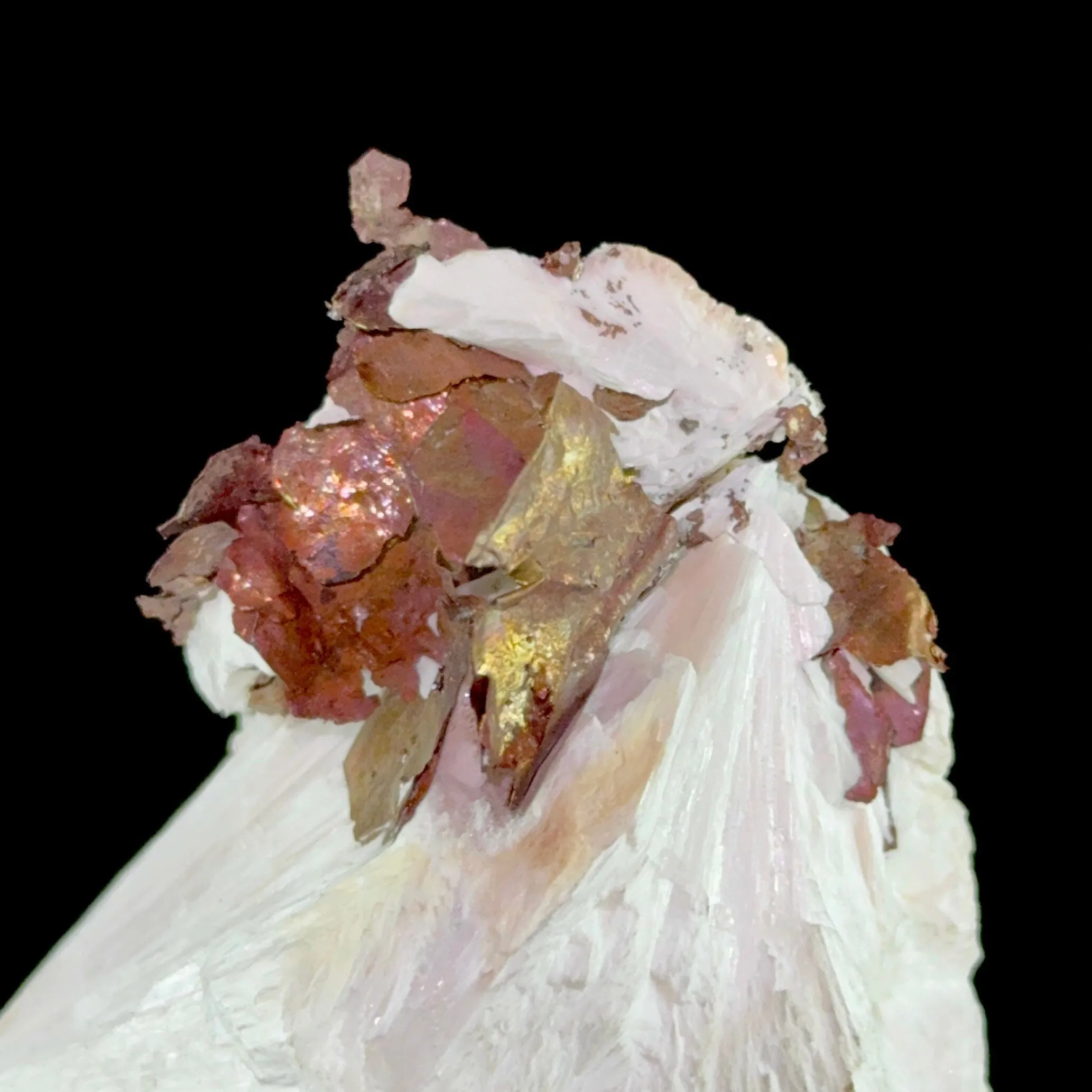 Copper on Scolecite | High Quality Mineral | Indian Minerals | Superb Minerals | Fine Mineral | Collectors Piece - image 3