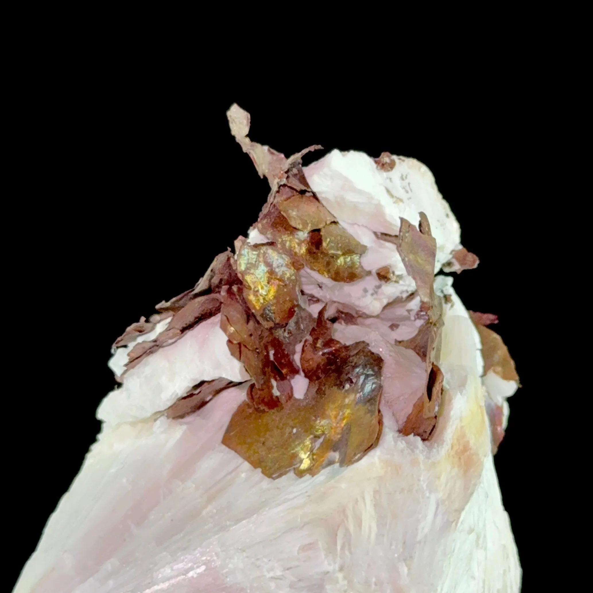 Copper on Scolecite | High Quality Mineral | Indian Minerals | Superb Minerals | Fine Mineral | Collectors Piece - image 4