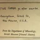Copper Ps. Azurite (Ex Bmnh) - image 3
