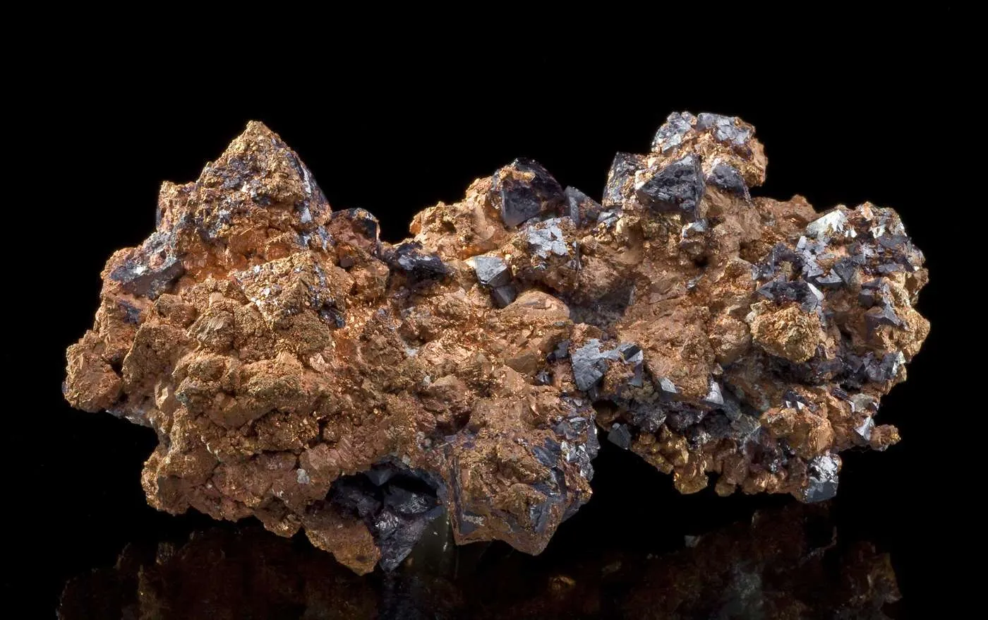 Copper Pseudomorph After Cuprite With Cuprite - image 1