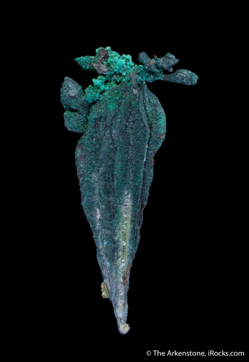 Copper (Spinel twinned) with Malachite - image 2