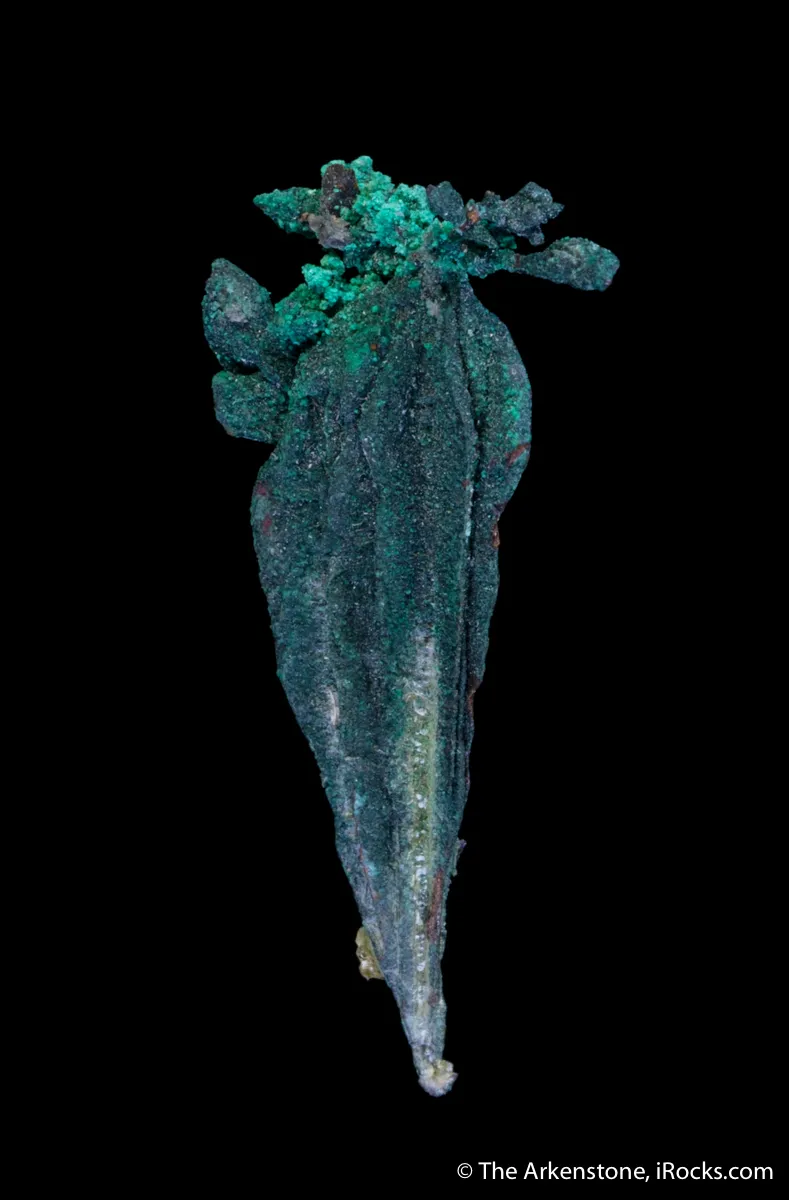 Copper (Spinel twinned) with Malachite - image 3