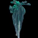 Copper (Spinel twinned) with Malachite - image 1