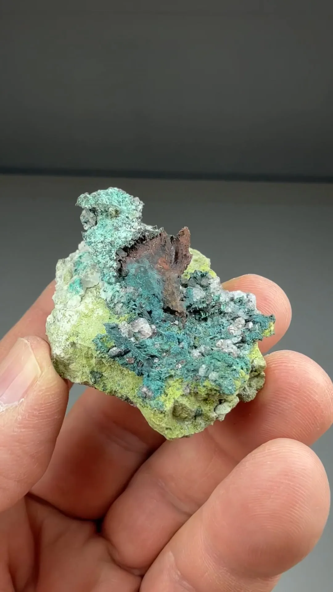 Copper with Calcite, Chrysocolla - image 2