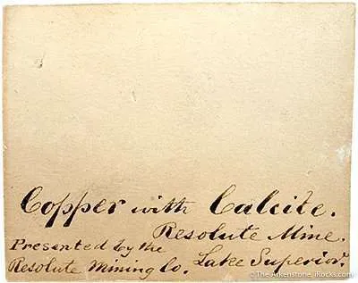 Copper With Calcite (Circa 1860'S) - image 8