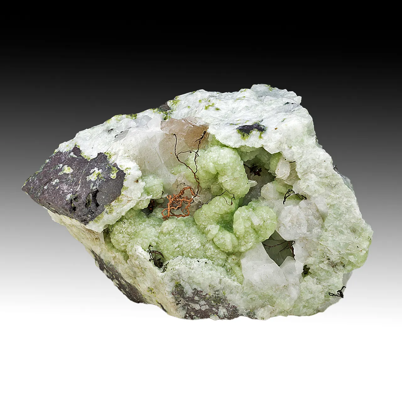 Copper with Prehnite - image 2