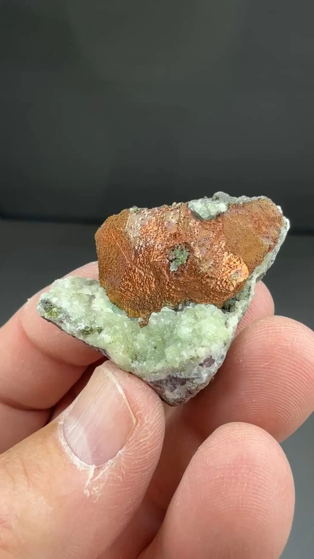 Copper with Prehnite - image 2