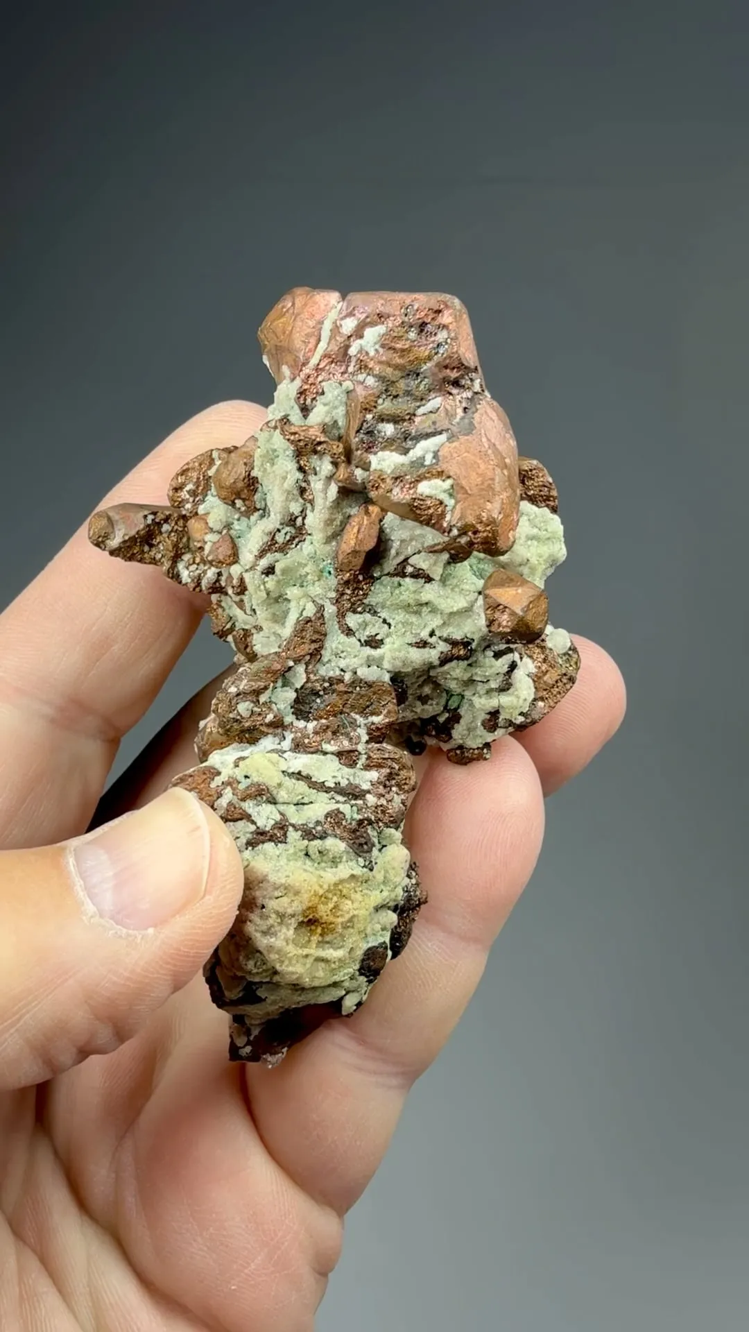 Copper with Prehnite - image 2