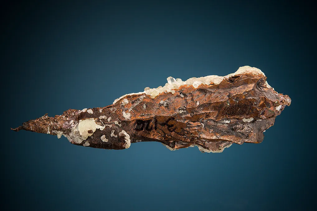 Copper with Prehnite, FLUORAPOPHYLLITE and Quartz image