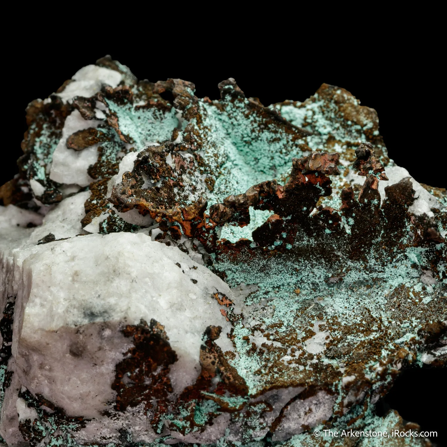 Copper with Quartz and Malachite - image 5