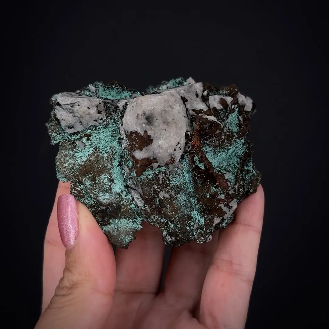 Copper with Quartz and Malachite - image 1