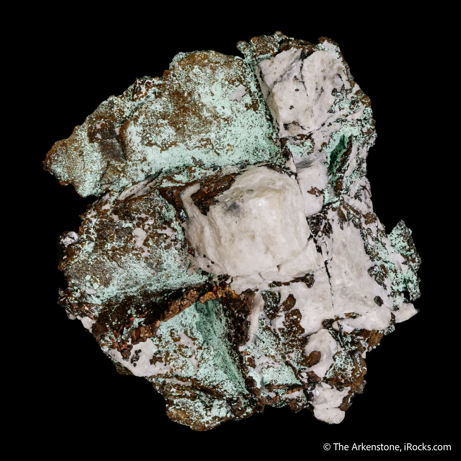 Copper with Quartz and Malachite - image 3
