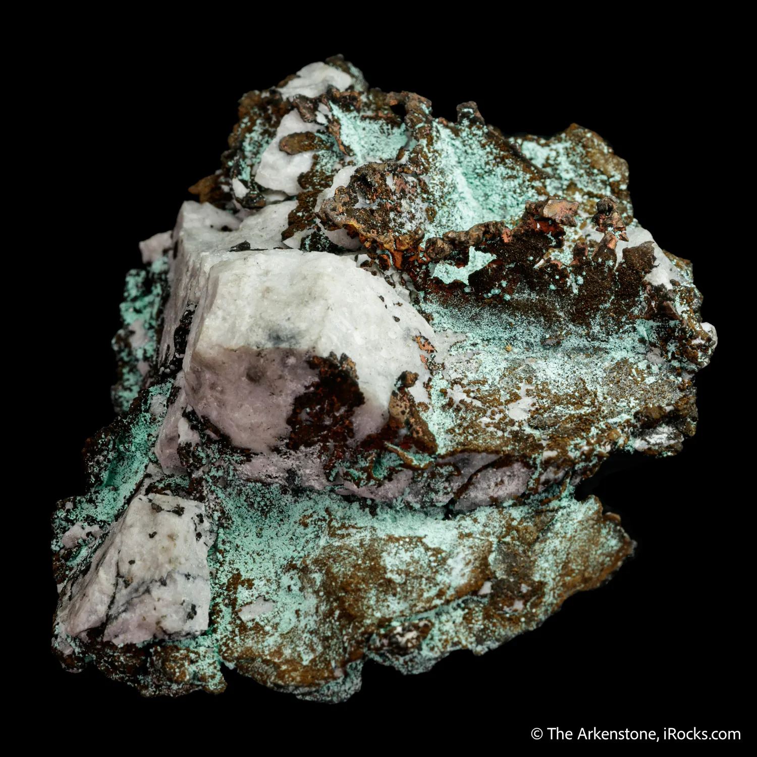 Copper with Quartz and Malachite - image 4