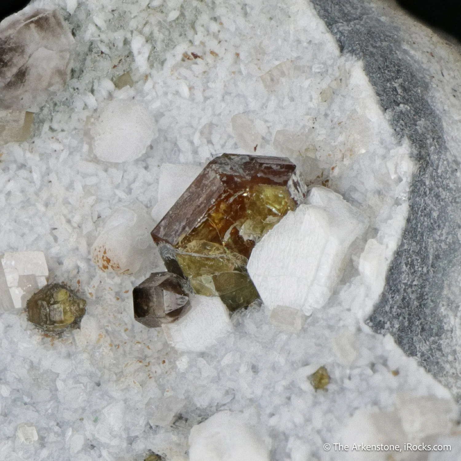 Cordylite-(Ce) with Albite, Aegirine - image 1