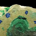 Cornetite (Type Locality) and Malachite - image 4