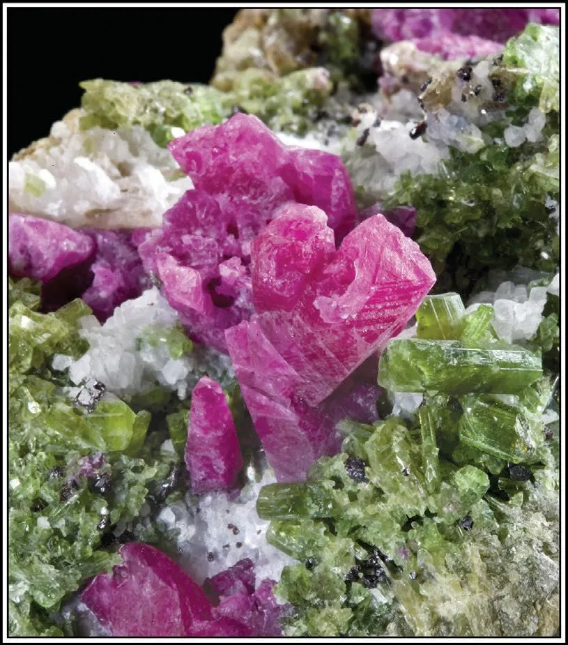 Corundum (Ruby), Diopside image