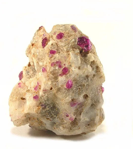 Corundum (Var: Ruby), Calcite image