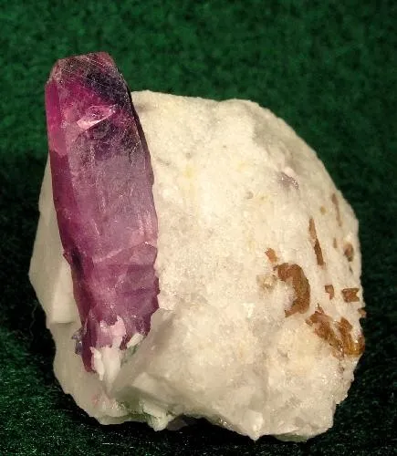 Corundum (Var: Ruby), Calcite, Phlogopite image