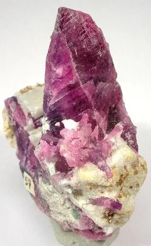 Corundum (Var: Ruby), Calcite, Phlogopite - image 1