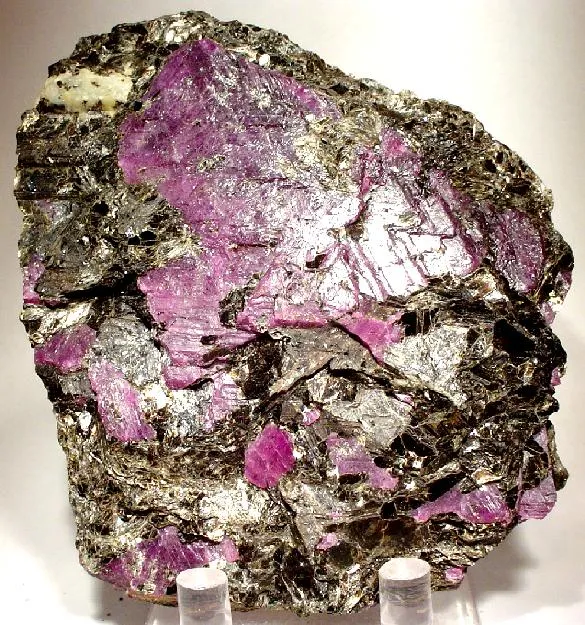Corundum (Var: Ruby), Corundum, Phlogopite image