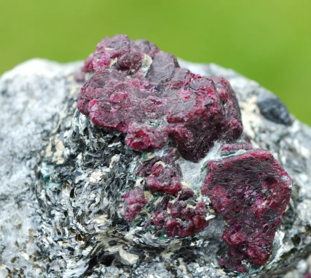 Corundum var. Ruby & ferroan Phlogopite 107 grams - Rai-Iz Ophiolite Massif, Russia - image 3