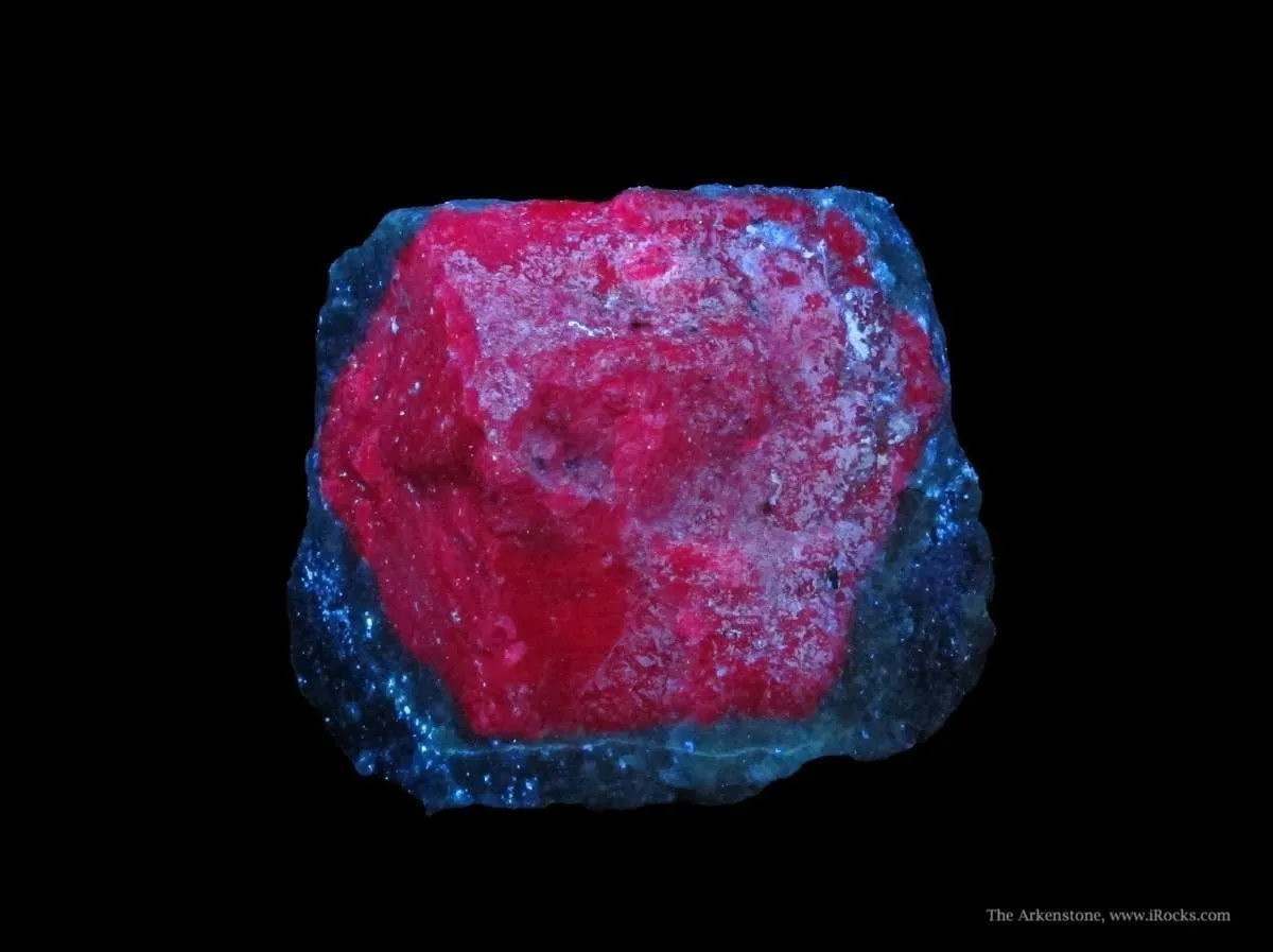 Corundum Var. Ruby (Fluorescent) in Zoisite - image 1
